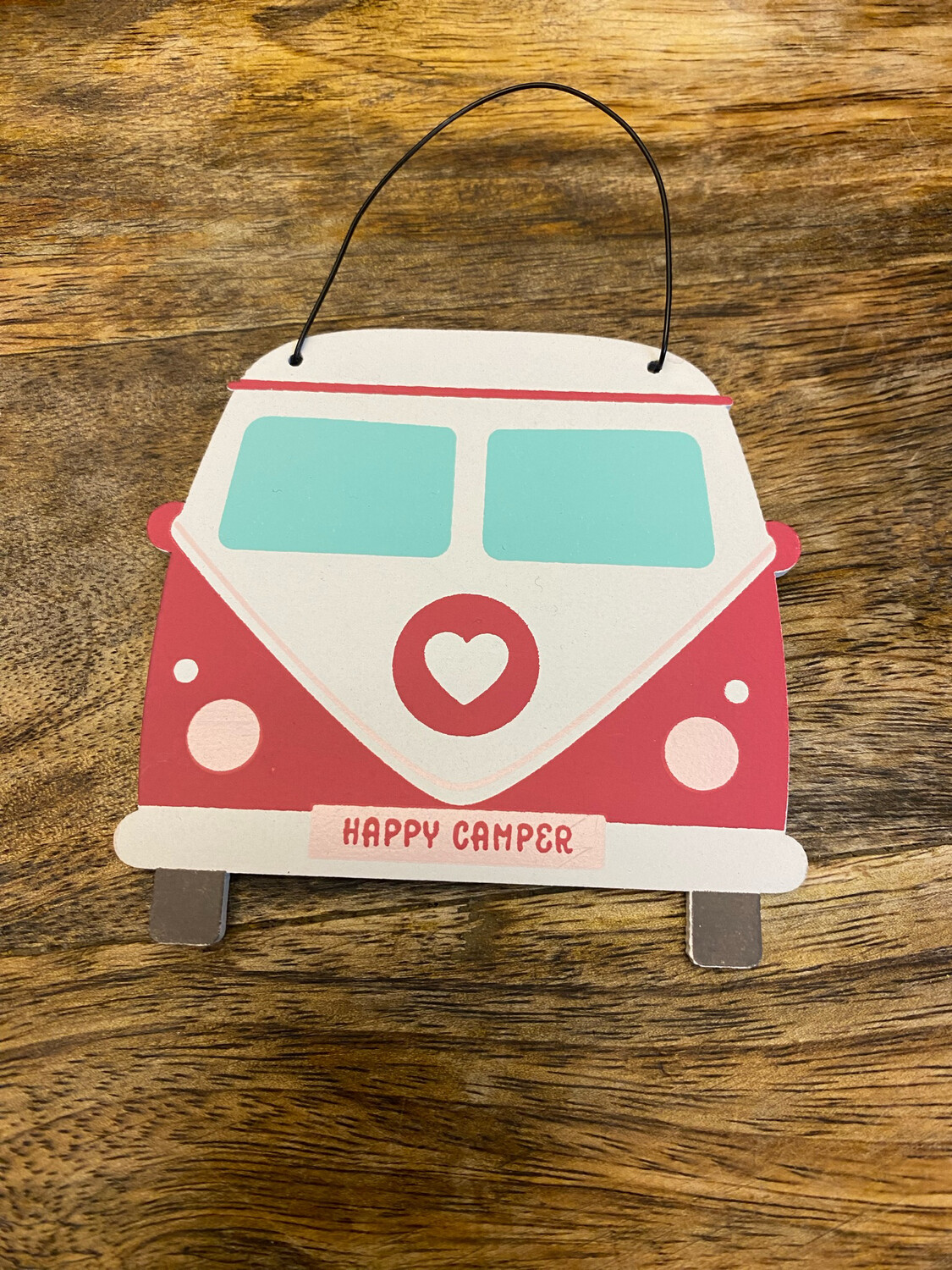 Happy Camper Pink Plaque