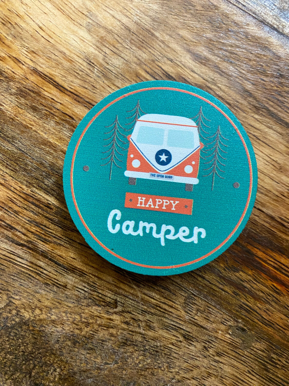 Happy Camper Magnet Green