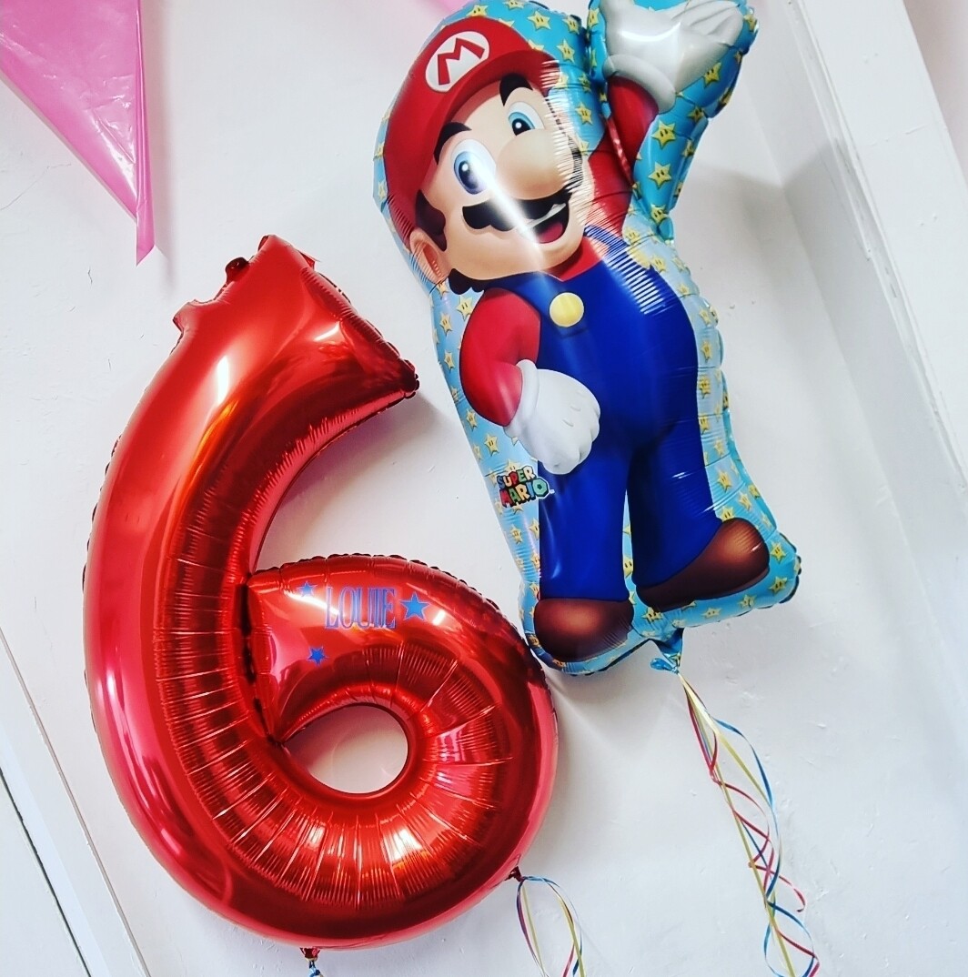 Super Mario balloon &amp; number 