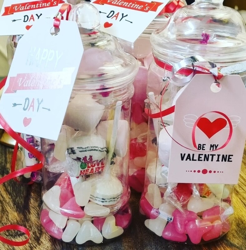 Valentine&#39;s sweet jars