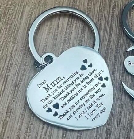 Mum thank-you keyring