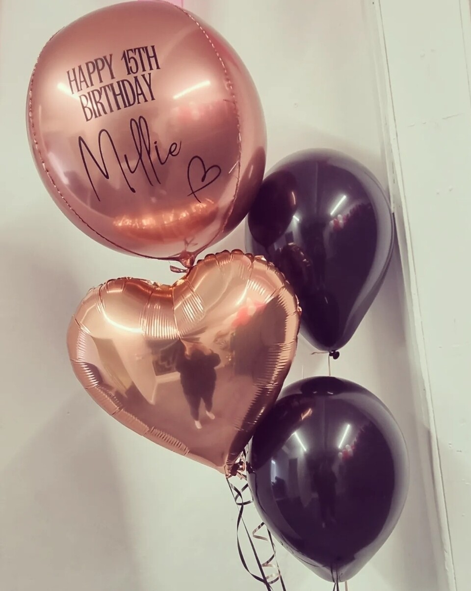 Orbz Balloon bundle (set of 4) personalised 