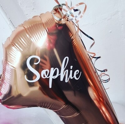 Personalised balloons