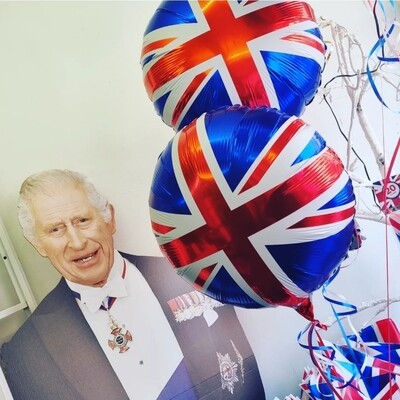Union jack foil balloons