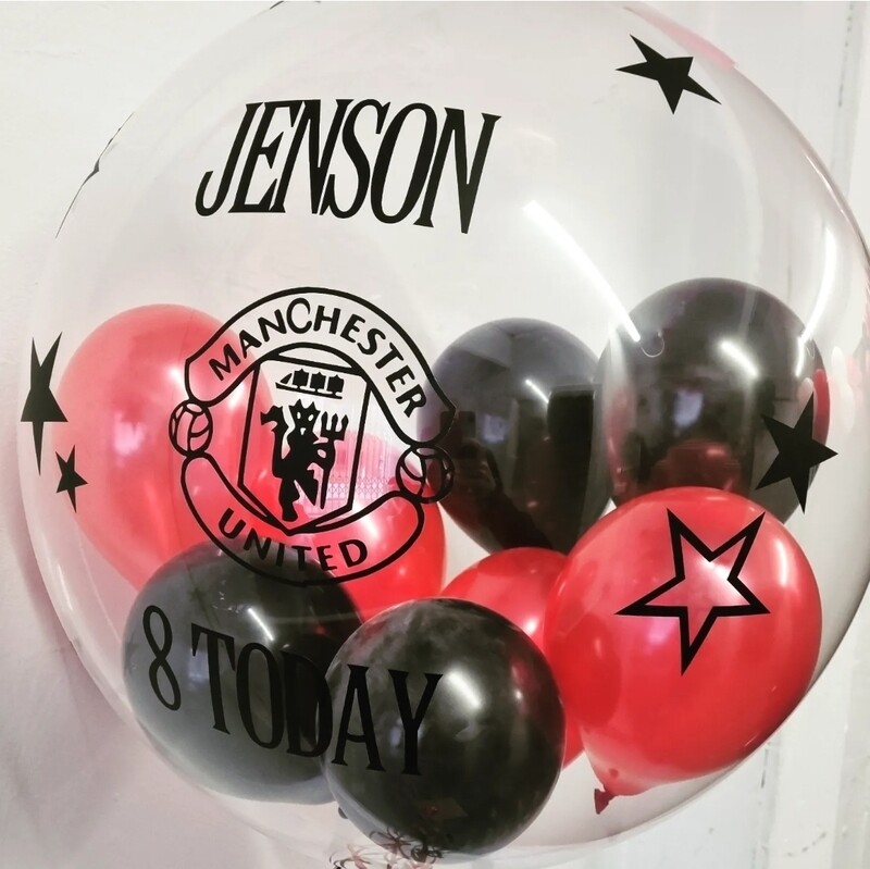 Football bubble personalised balloon