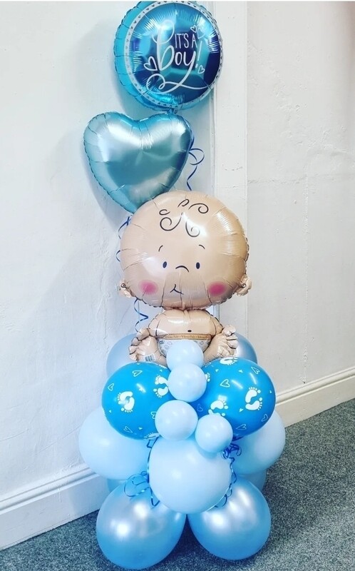 Baby balloon tower