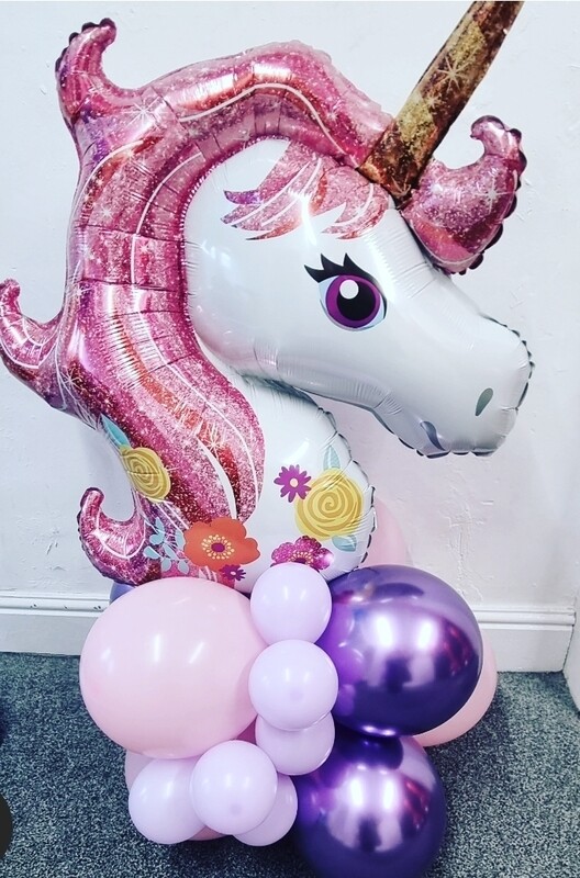 Unicorn balloon coloum
