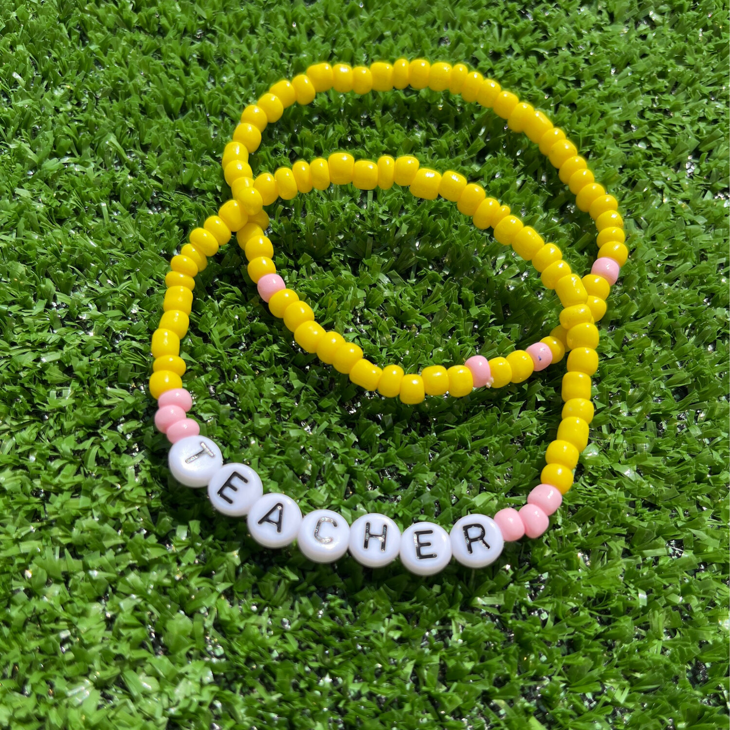 Set Of 2 Stretchy Teacher Bracelets