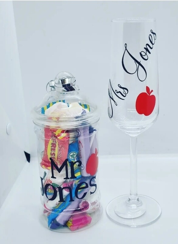 Teacher leaving prosecco glass