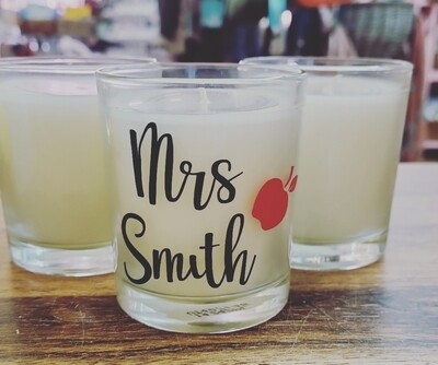 Teacher Personalised Candle