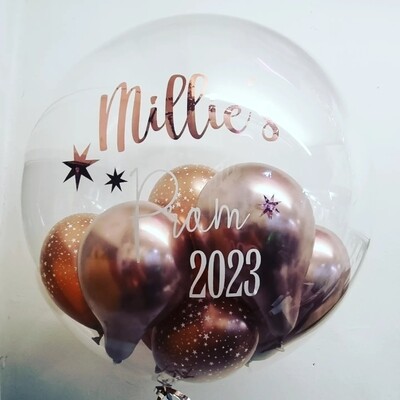 Personalised PROM bubble balloon