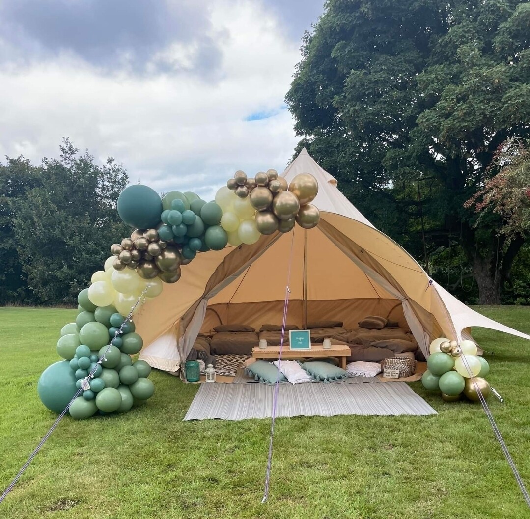Half balloon arch cluster XL