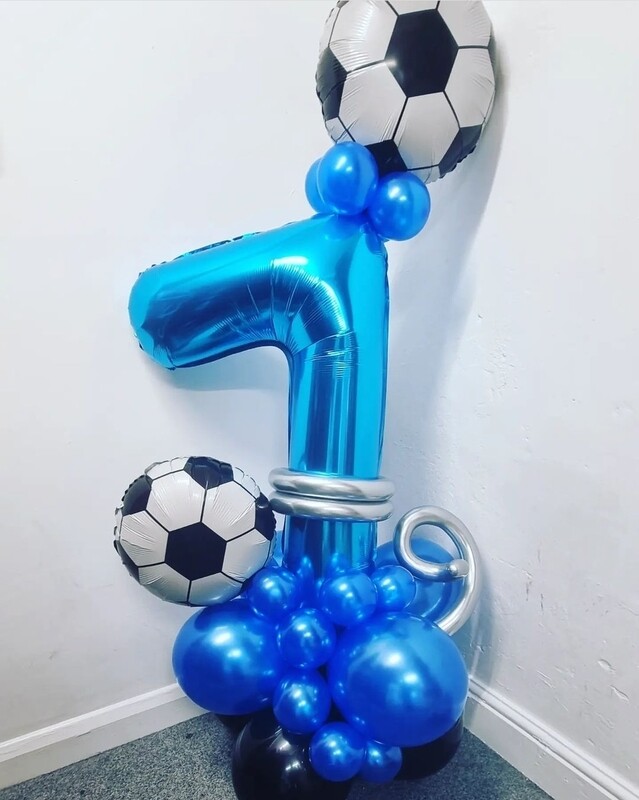 Football balloon number display