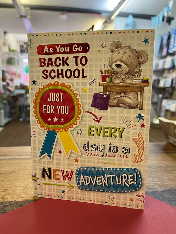 As You Go Back To School Card