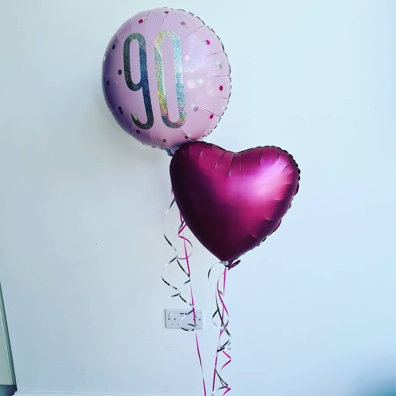 1 x Bunch 2 foil balloons 