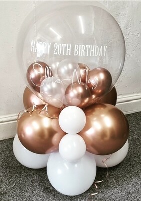 Bubble balloon personalised - base small