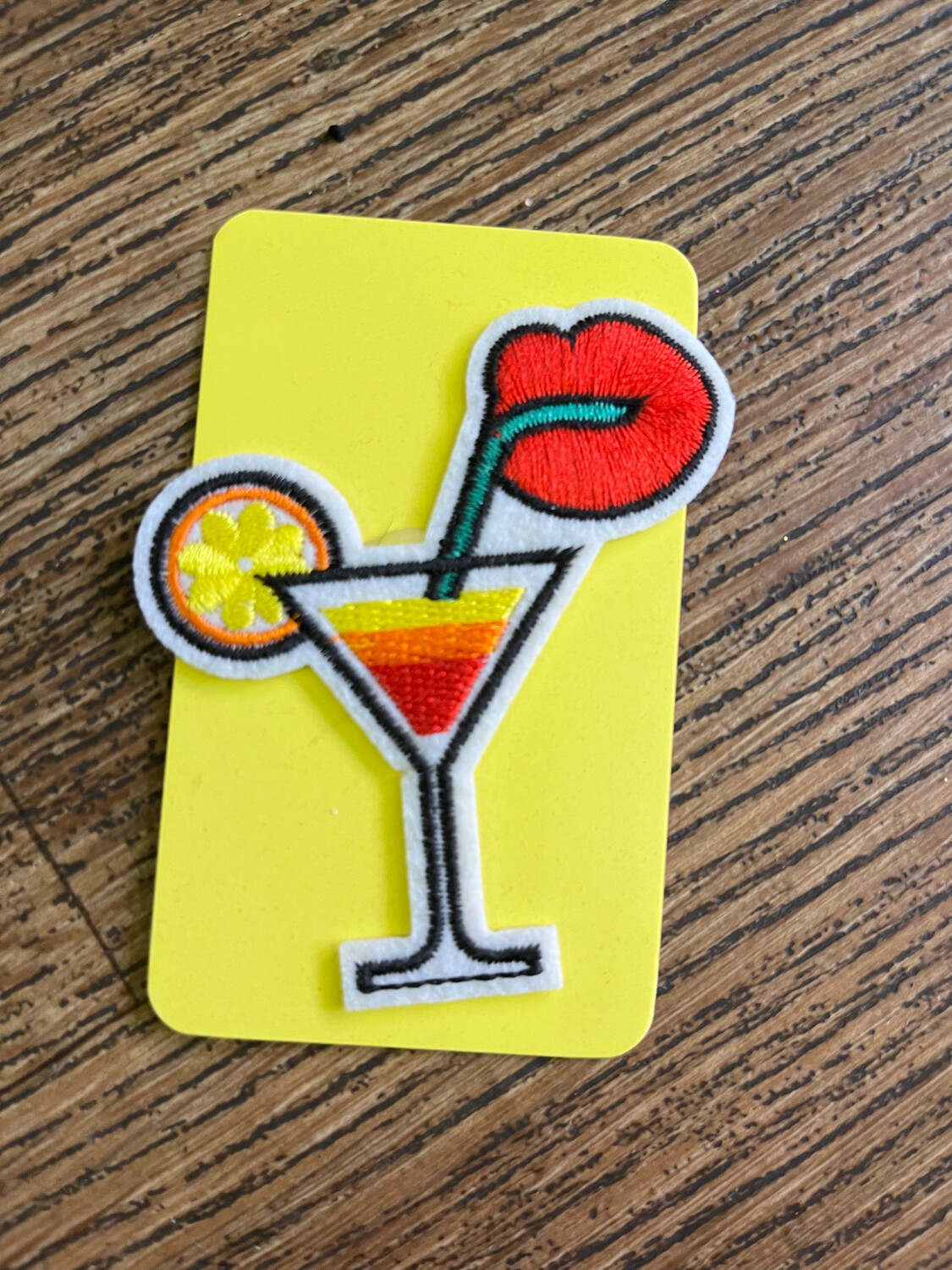 Cocktail Iron On Patch
