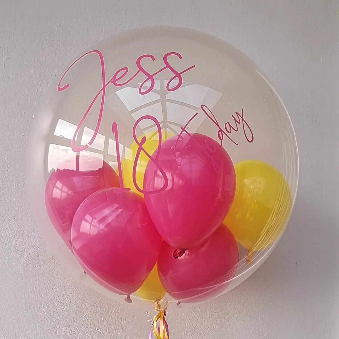 Bubble balloon personalised 