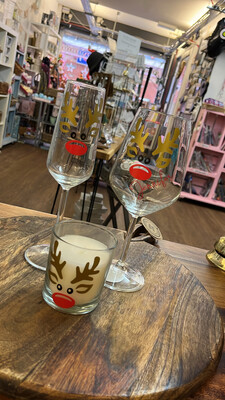 Personalised Christmas Flute/Wine Glass/candle