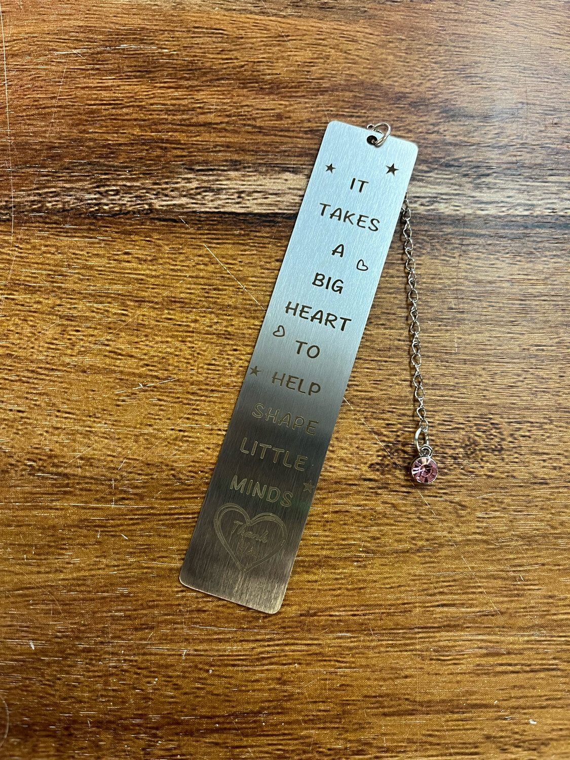 Big Heart Metal Bookmark