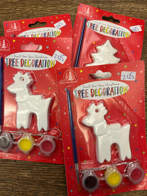 Single Paint Your Own Tree Decoration
