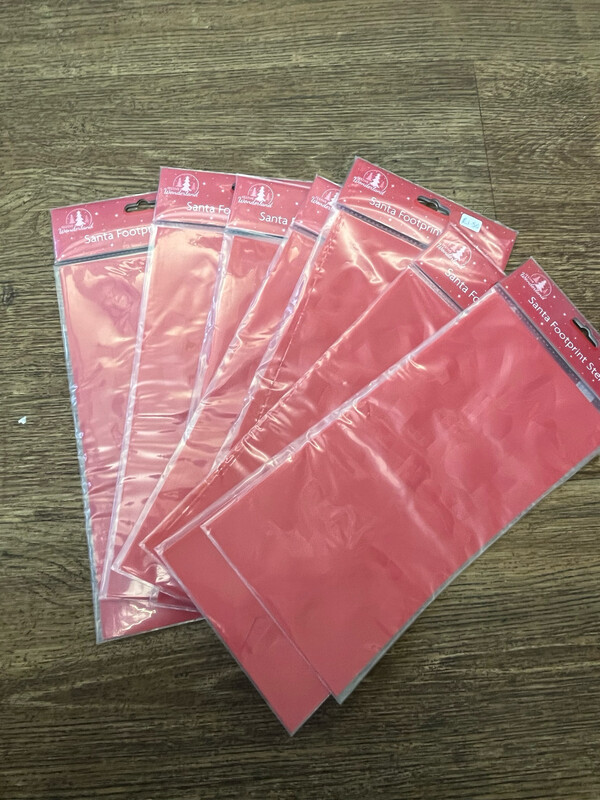 Santa Footprint Stencils