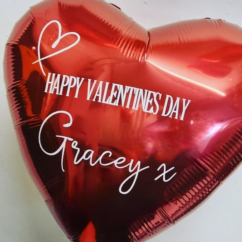 Personalised valentines heart