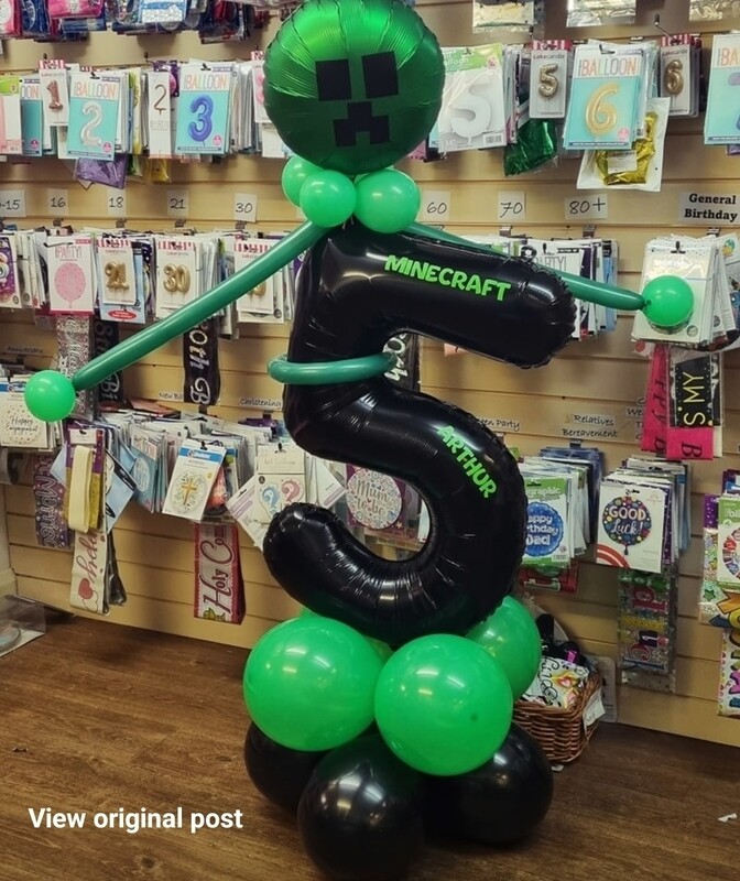 Minecraft number balloon