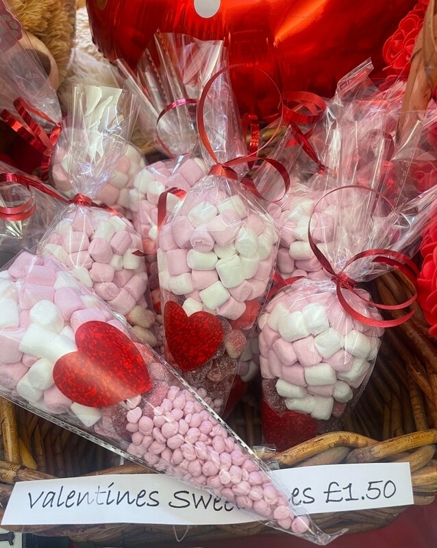 Valentines sweet cones