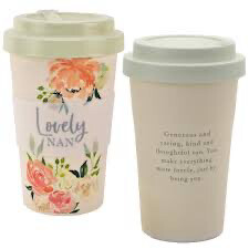 Bamboo Travel Mug 400ml Eco-Friendly from Peaches and Cream - Lovely Nan