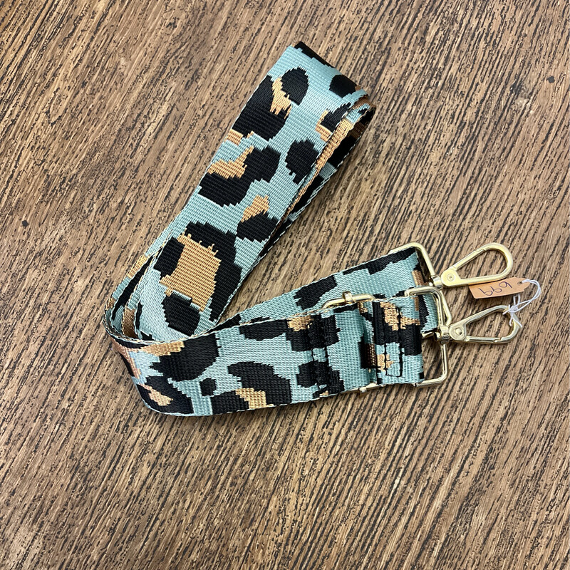 Pale Green Animal Print Interchangeable Bag Strap