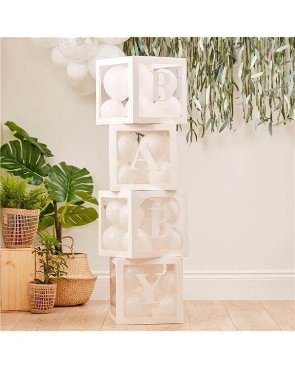 DIY Pop Up Baby Block Balloon Decoration Kit (4pk)

