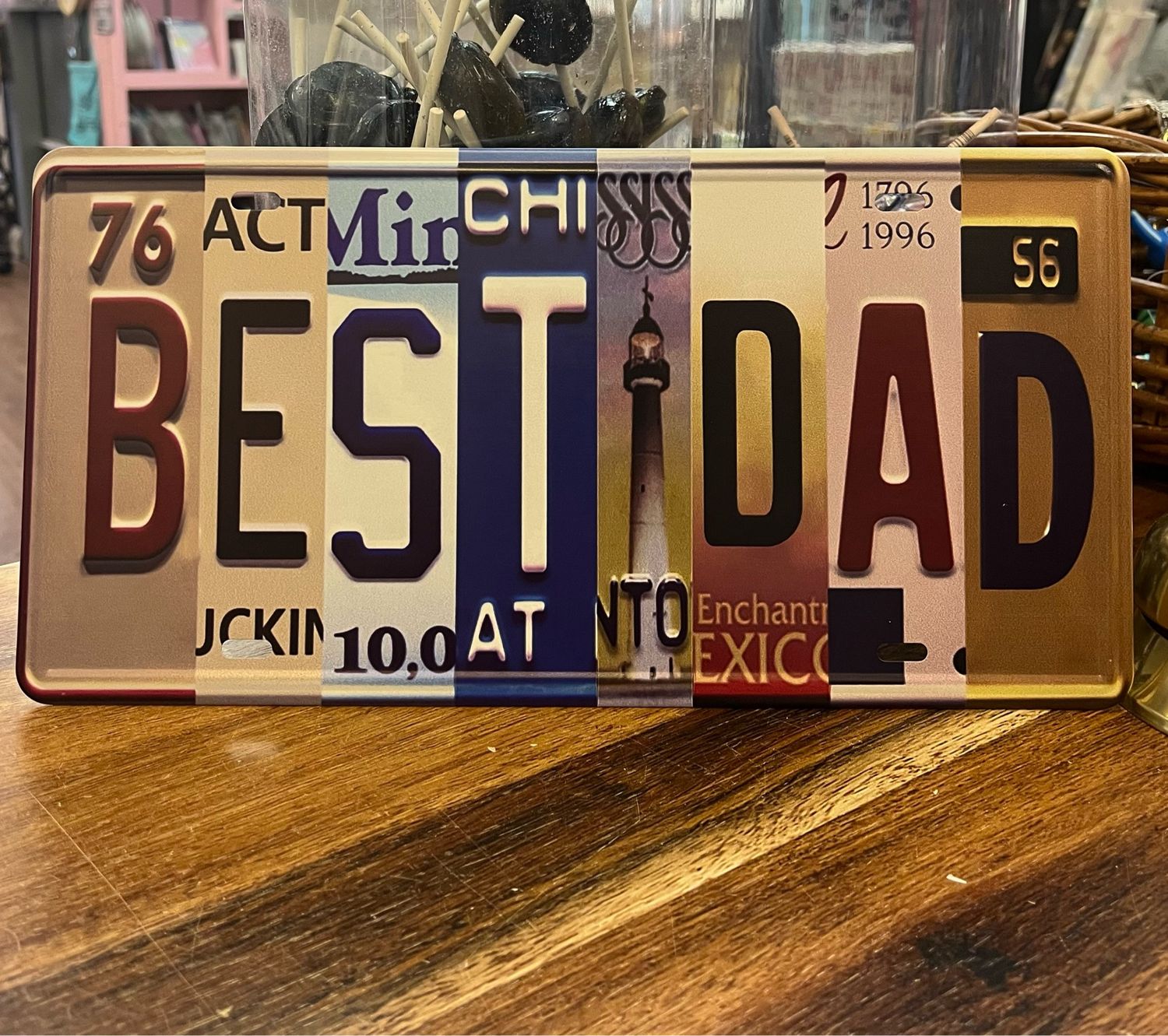 Best Dad Metal Wall Plaque