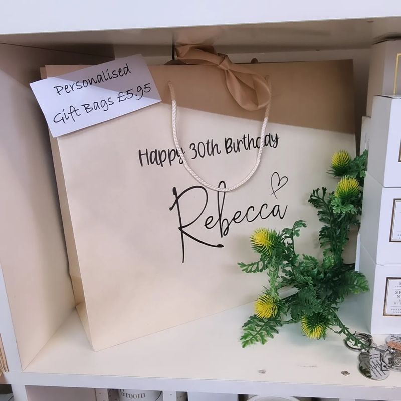 LARGE personalised gift bag