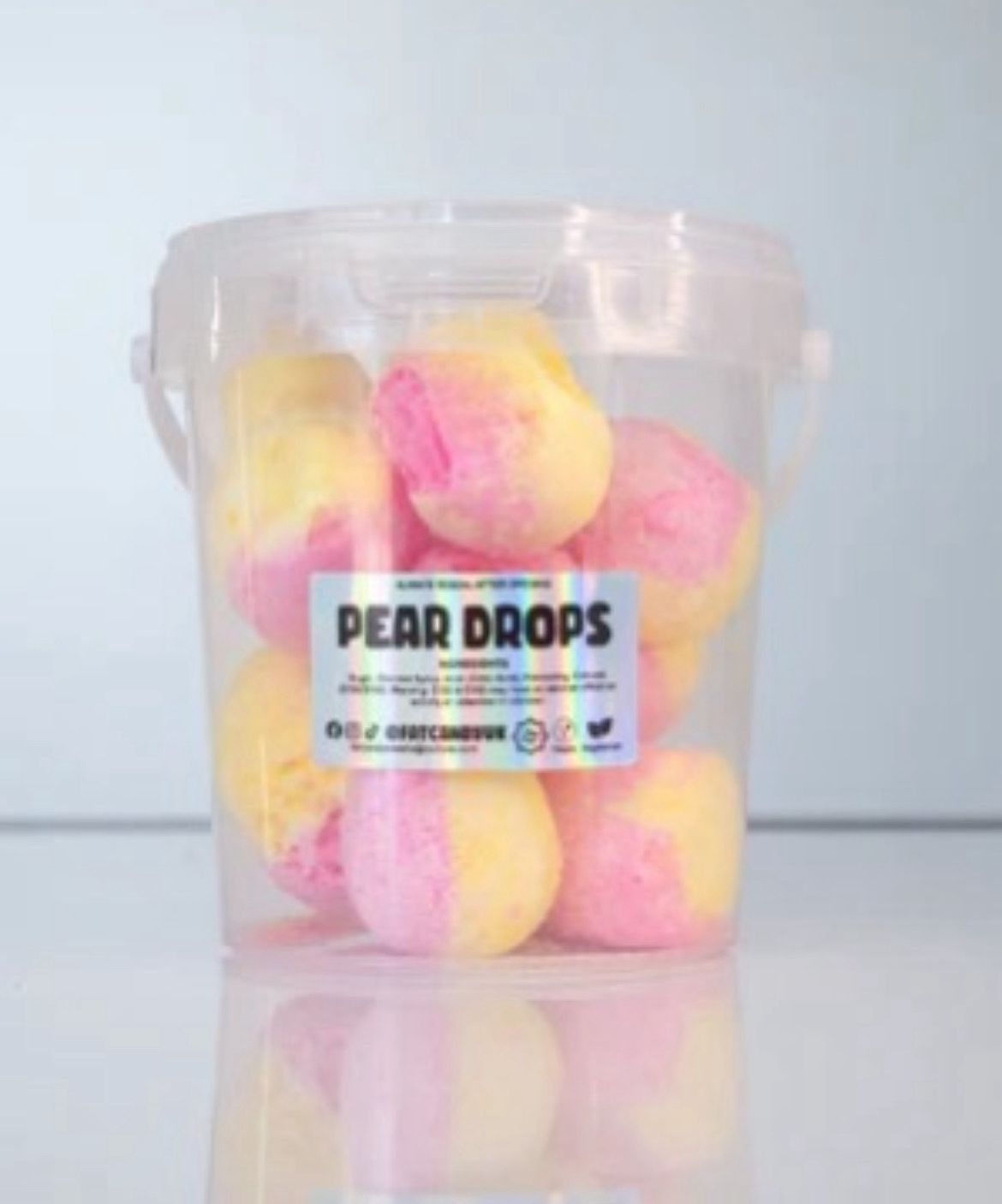 Tub Of Freeze Dried Sweets - Pear Drops