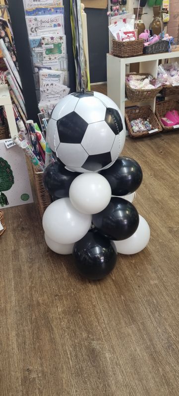 Football orbz balloon tower
