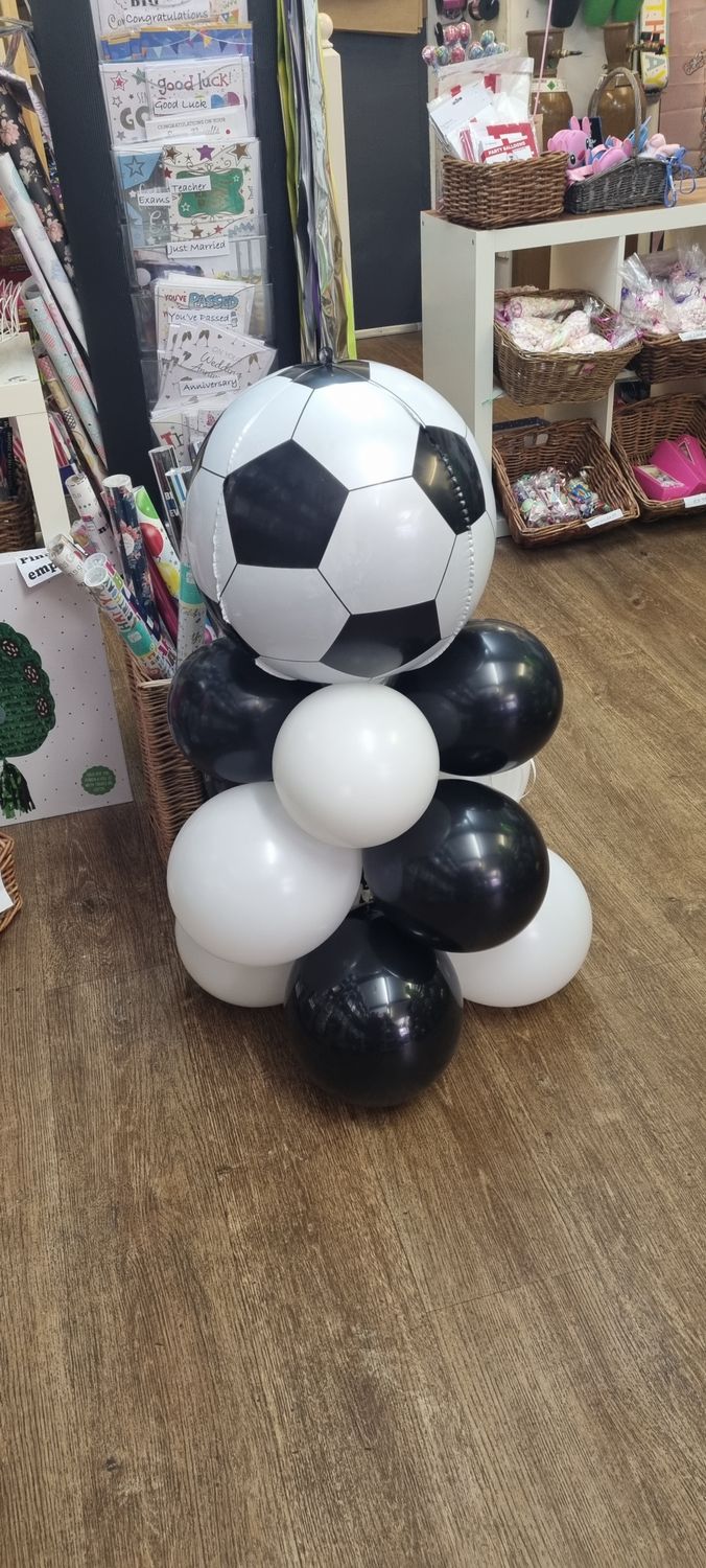 Football orbz balloon tower