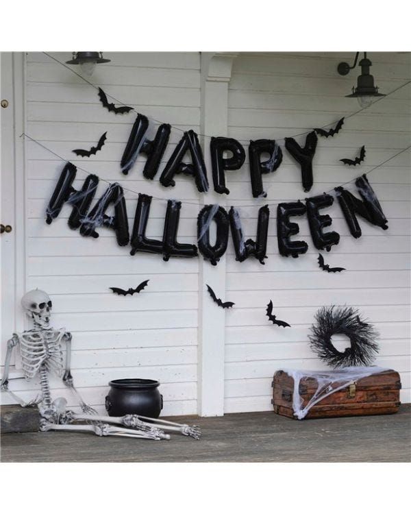 Halloween balloon banner