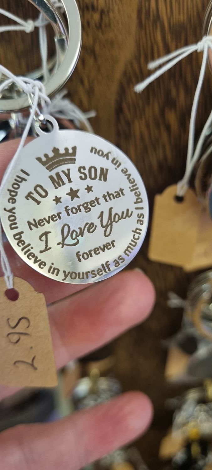 To my son Keyring