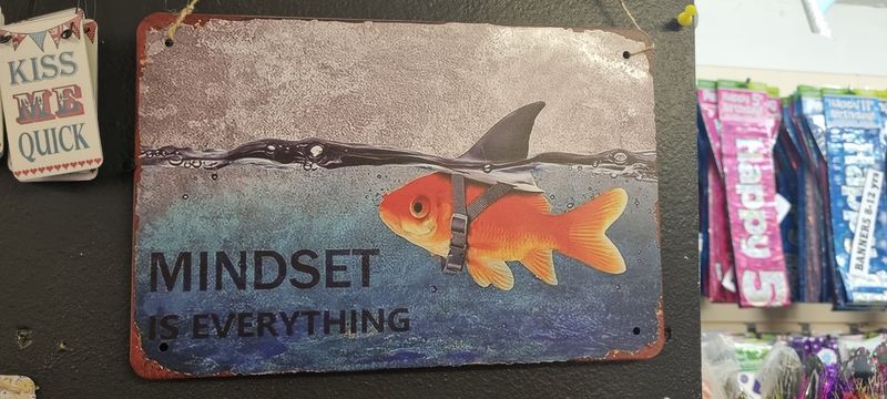 Mindset is everything metal wall plaque