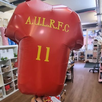 Football rugby sports tshirt balloon personalised 