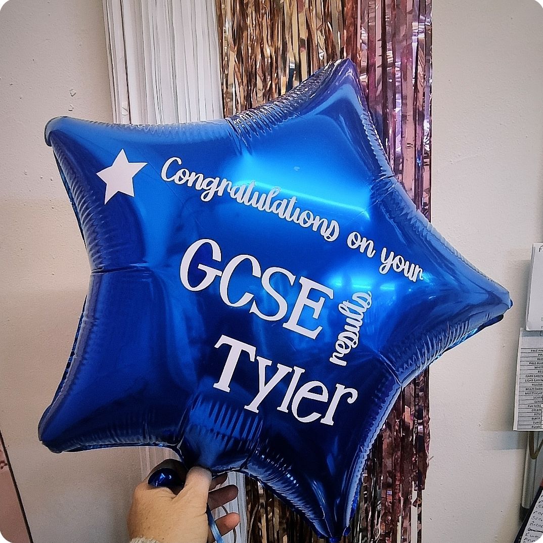 EXAM Good Luck or Results Personalised balloon