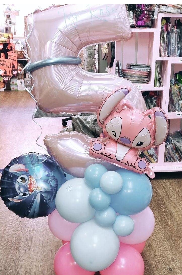 Stitch/Angel Balloon display 