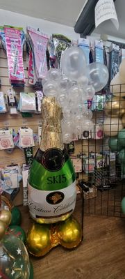 Giant champagne balloon