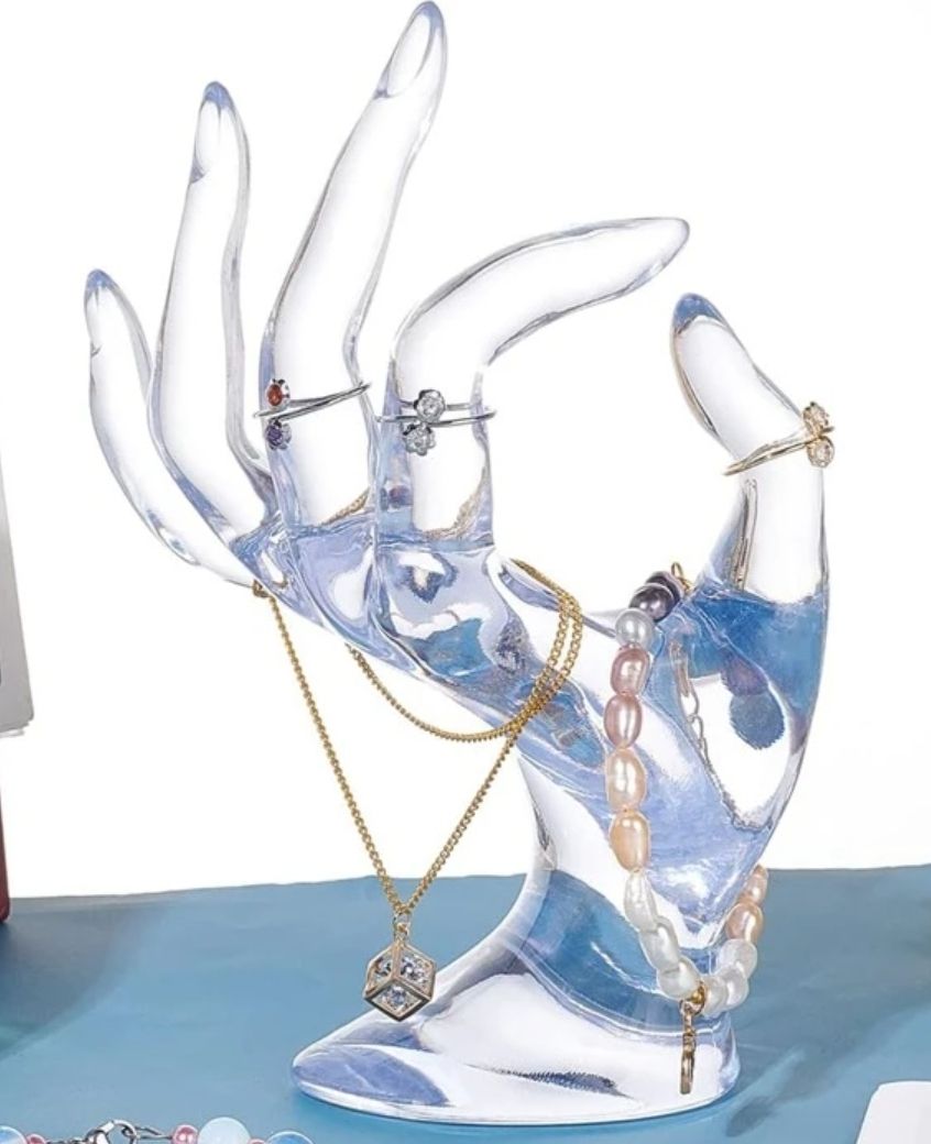 Acrylic hand jewellery holder