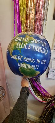 World personalised Balloon