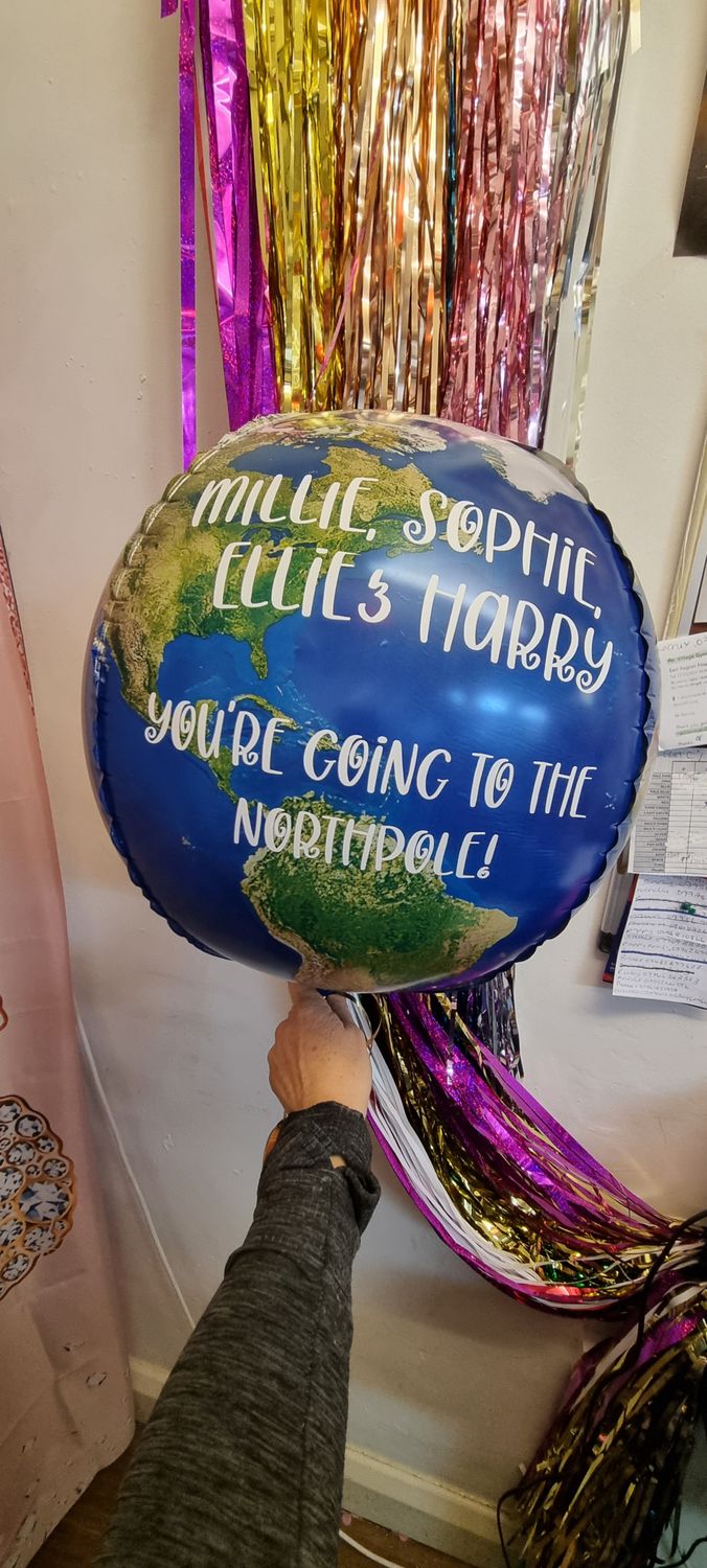 World personalised Balloon