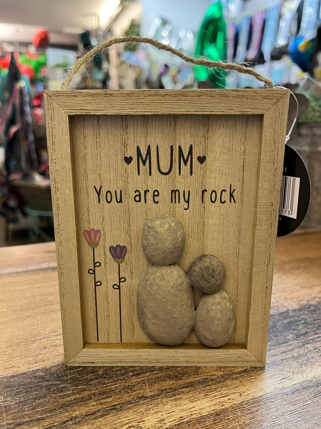 Mum You Are My Rock Hanging Plaque