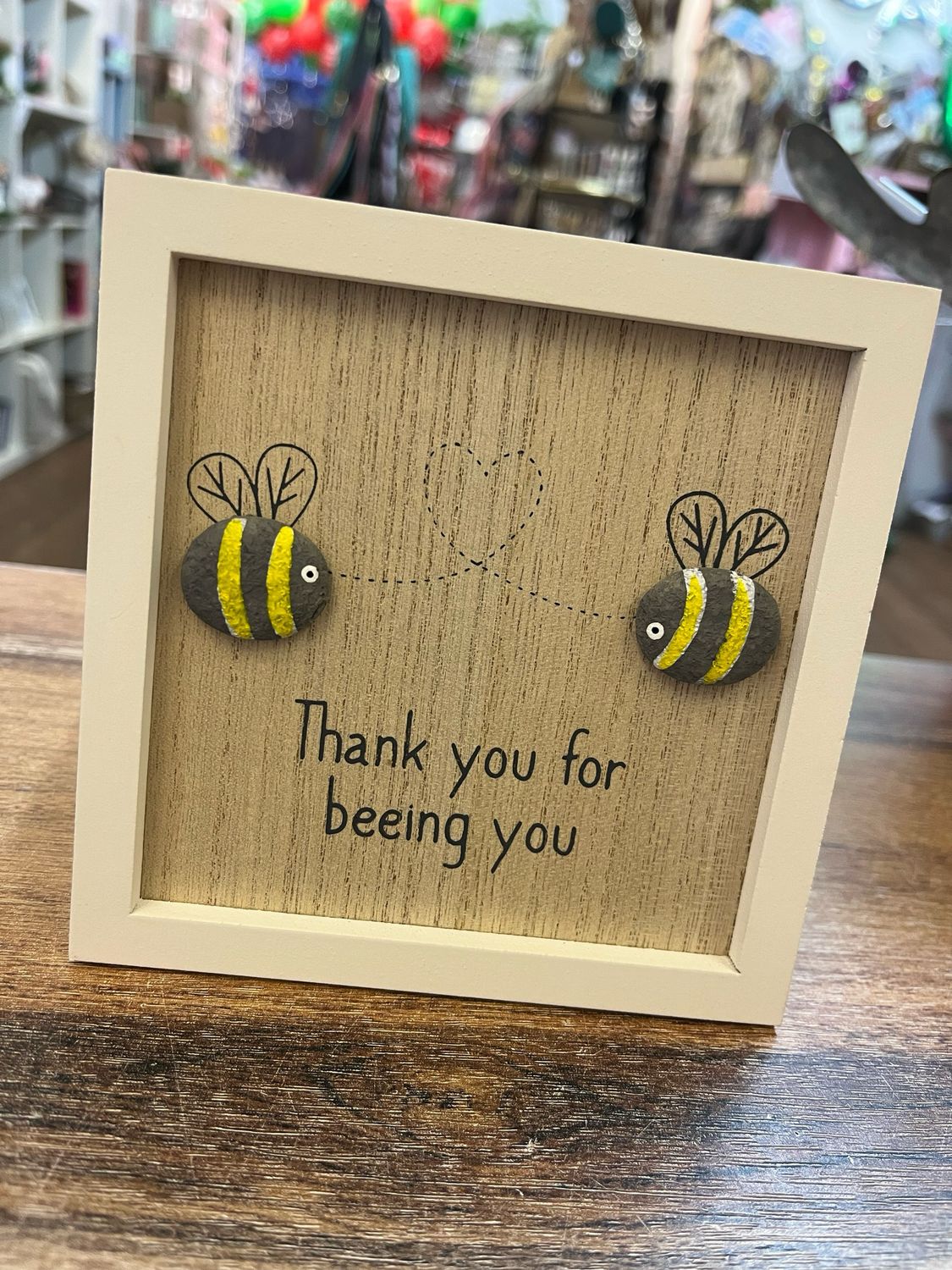 Thank You For Beeing You Hanging Pebble Plaque