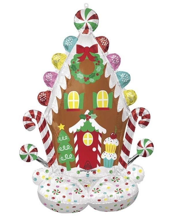 HUGE Gingerbread house balloon